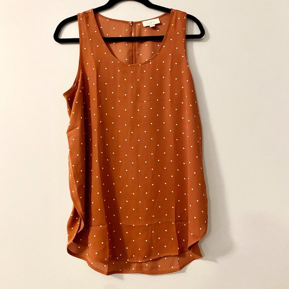 Loft outlet Tops - Loft Outlet Sleeveless Top in Burned Orange Size M